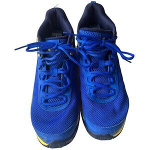 Under Armour Brand High Top Blue & Yellow Athletic Shoes Youth Size 7 (READ)